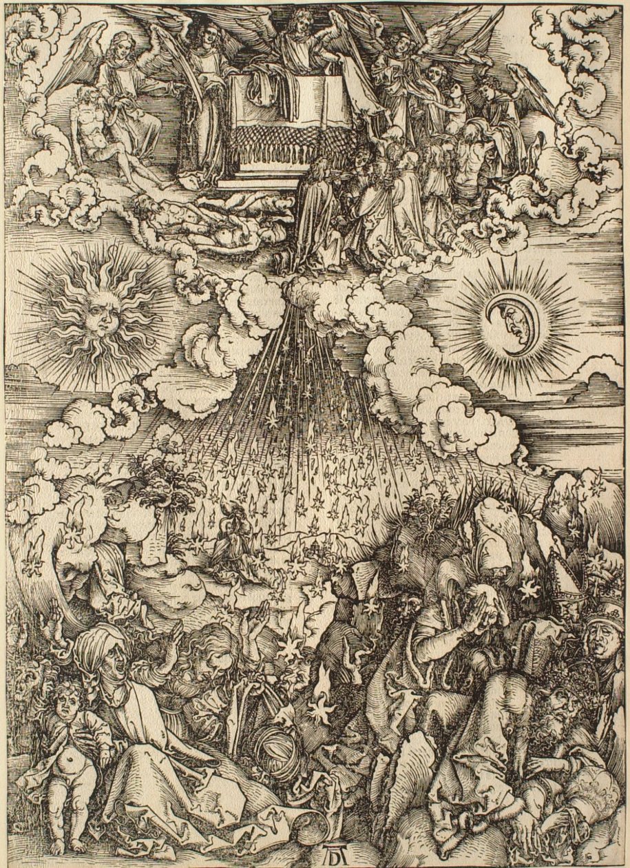 Die Apokalypse: Die Öffnung des fünften und sechsten Siegels von Albrecht Dürer