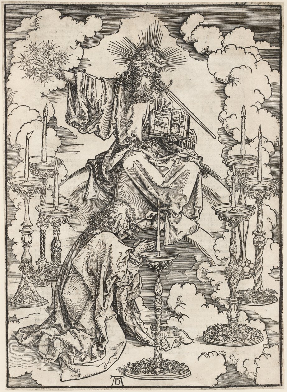 Die Apokalypse: Die Vision der sieben Leuchter von Albrecht Dürer
