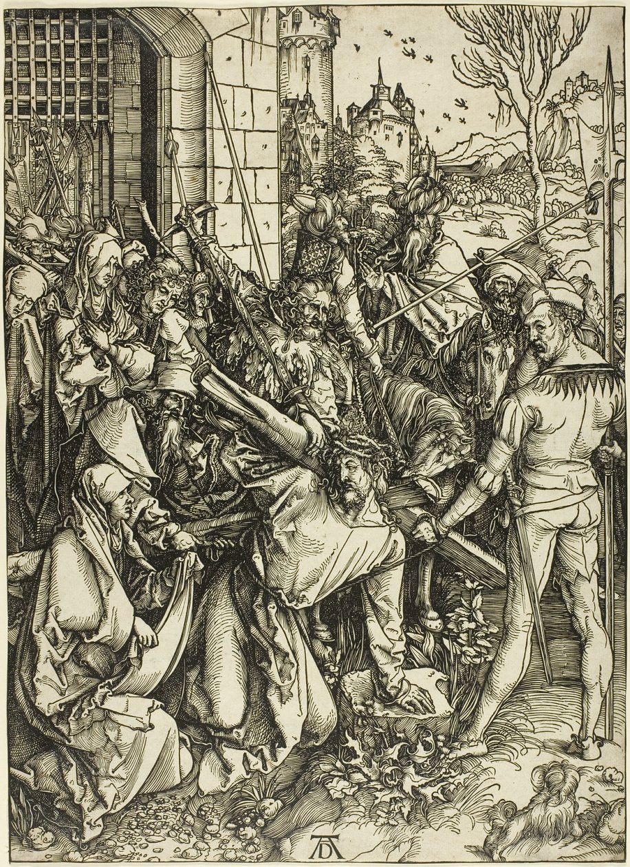 Das Tragen des Kreuzes, aus Die Große Passion von Albrecht Dürer