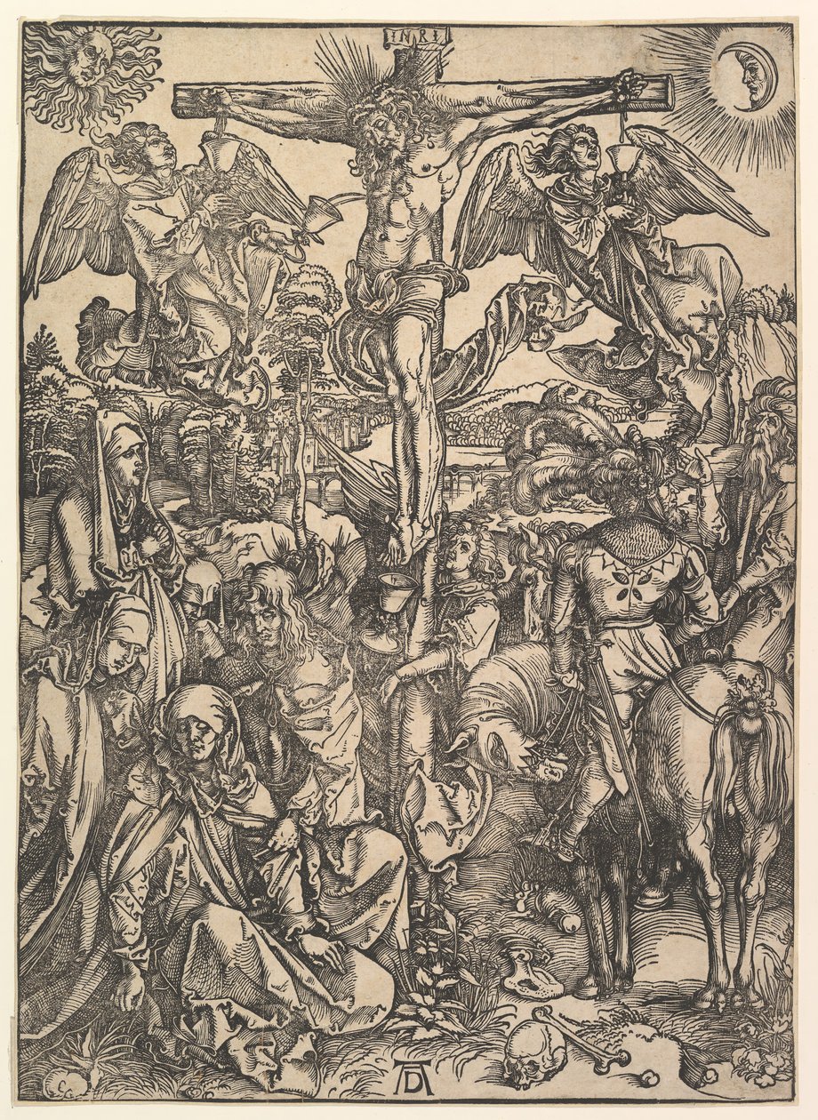 Die Kreuzigung, aus Die Große Passion, ca. 1498 von Albrecht Dürer
