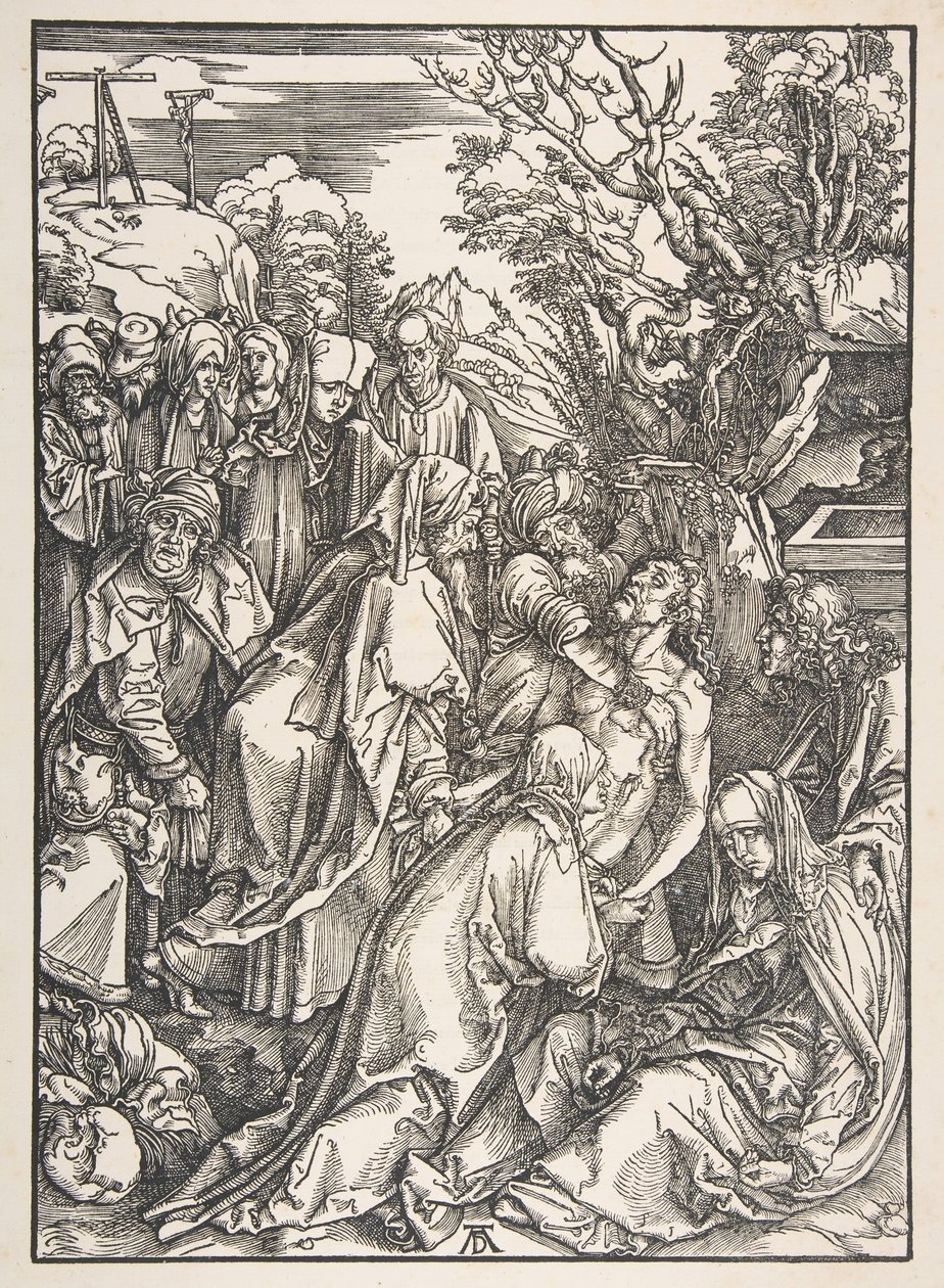 Die Kreuzabnahme Christi, aus Die Große Passion von Albrecht Dürer