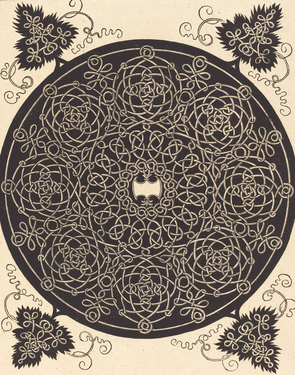 Der fünfte Knoten mit einem sechszackigen weißen Schild, wahrscheinlich 1506-1507 von Albrecht Dürer