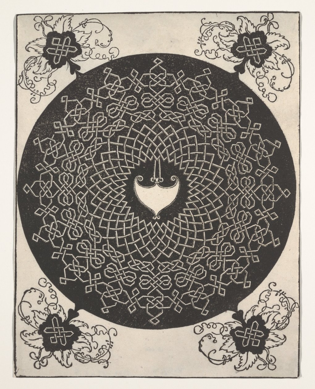 Der erste Knoten (Flechtmuster mit weißem Medaillon) von Albrecht Dürer