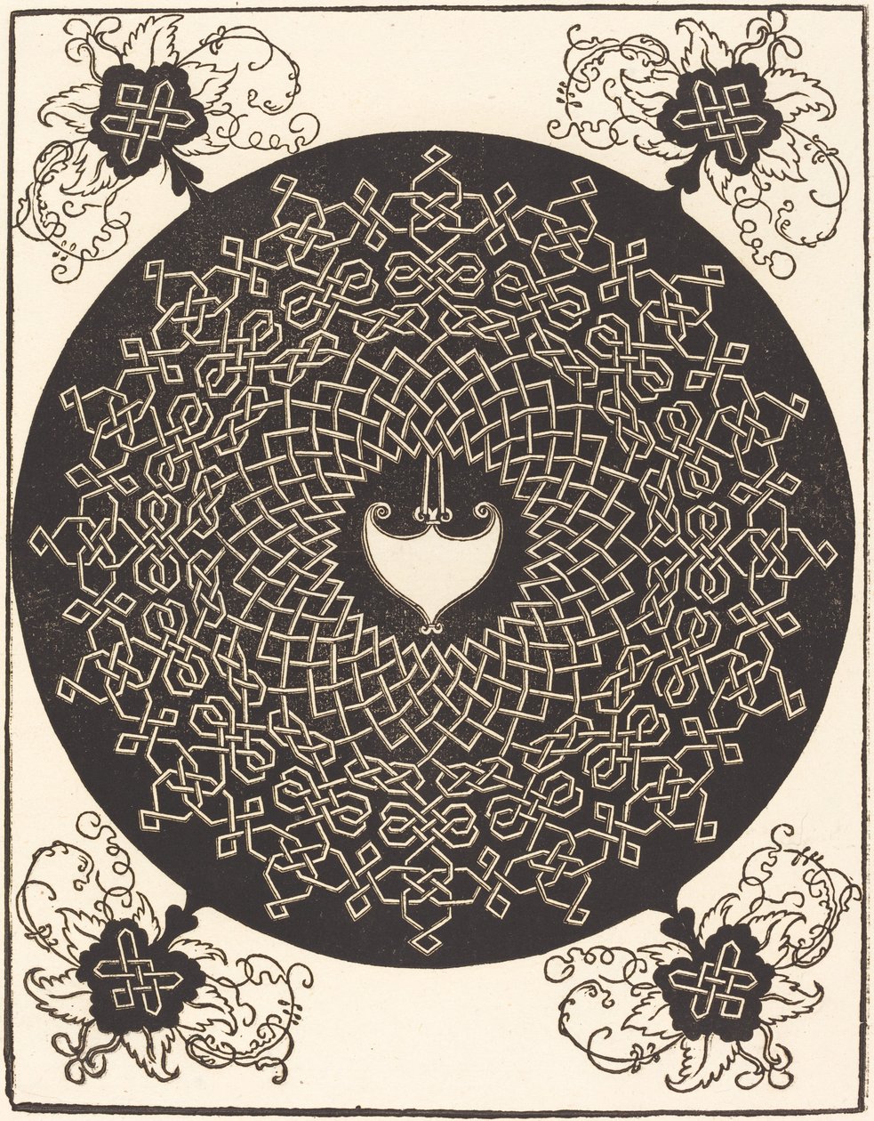 Der erste Knoten (mit einem herzförmigen Schild) von Albrecht Dürer