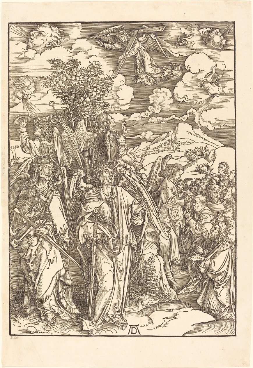 Die vier Engel, die die Winde halten von Albrecht Dürer
