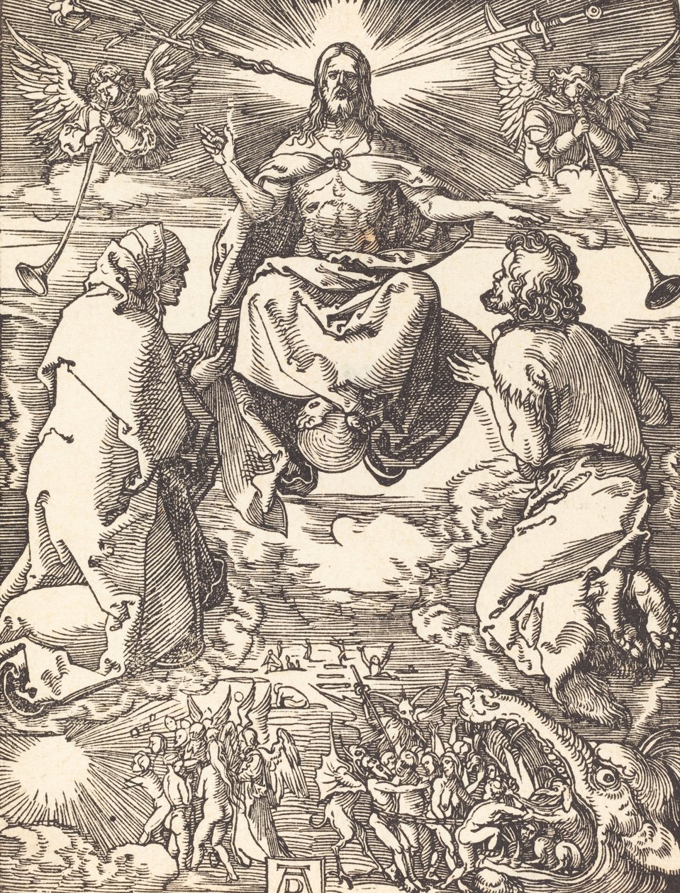 Das Jüngste Gericht, wahrscheinlich ca. 1509-1510 von Albrecht Dürer