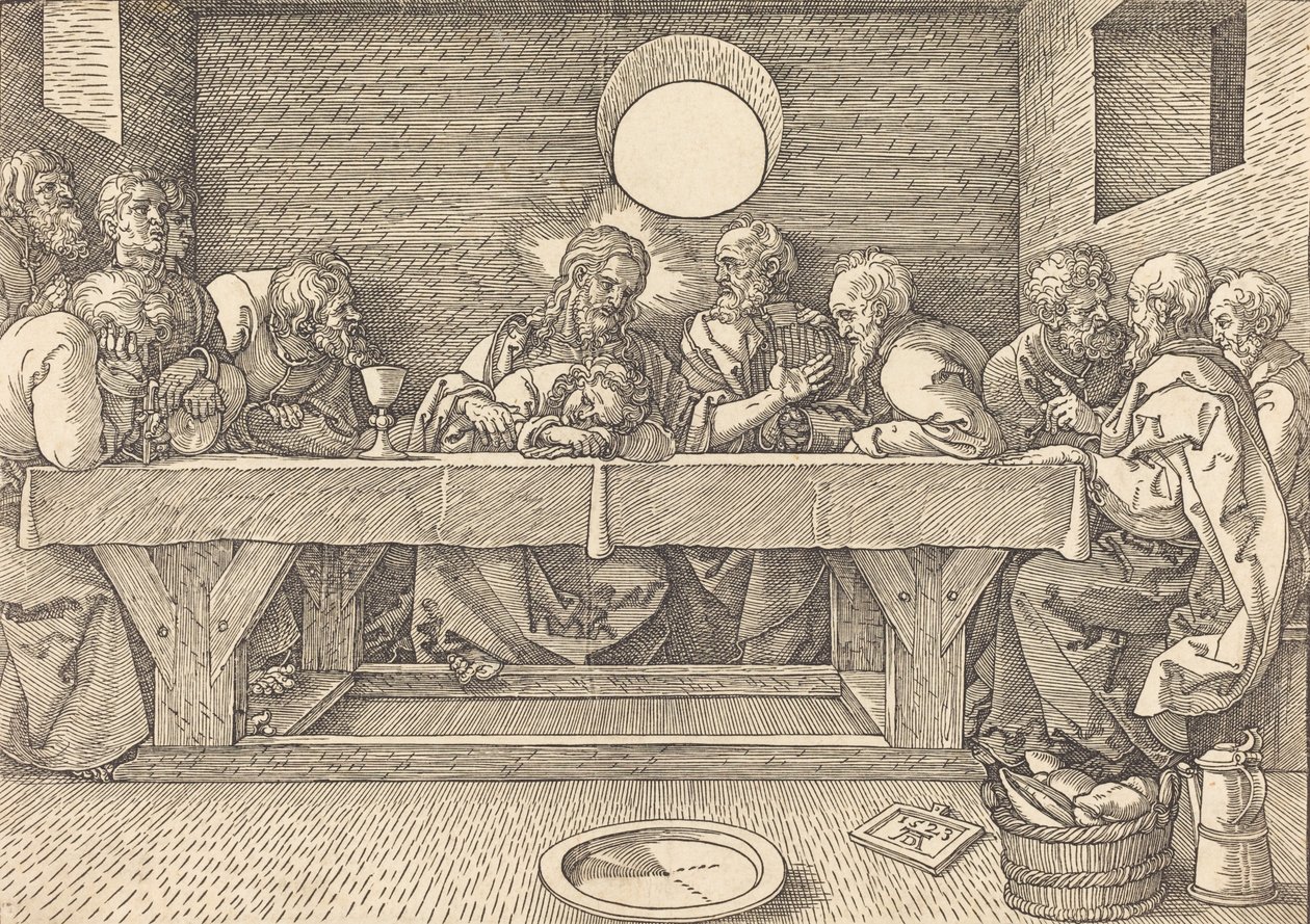Das letzte Abendmahl, 1523 von Albrecht Dürer