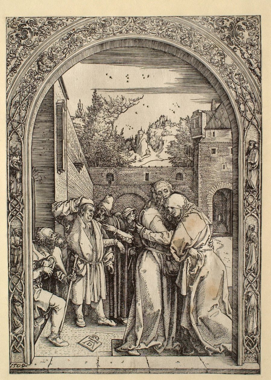 Das Leben der Jungfrau: Joachim und Anna am Goldenen Tor von Albrecht Dürer