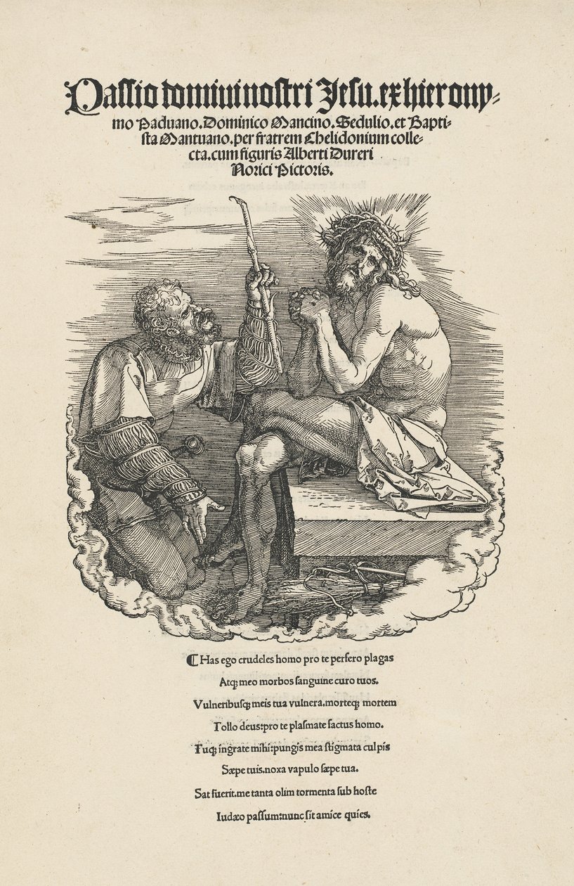 Der Mann der Schmerzen, von einem Soldaten verspottet, wahrscheinlich 1511 von Albrecht Dürer