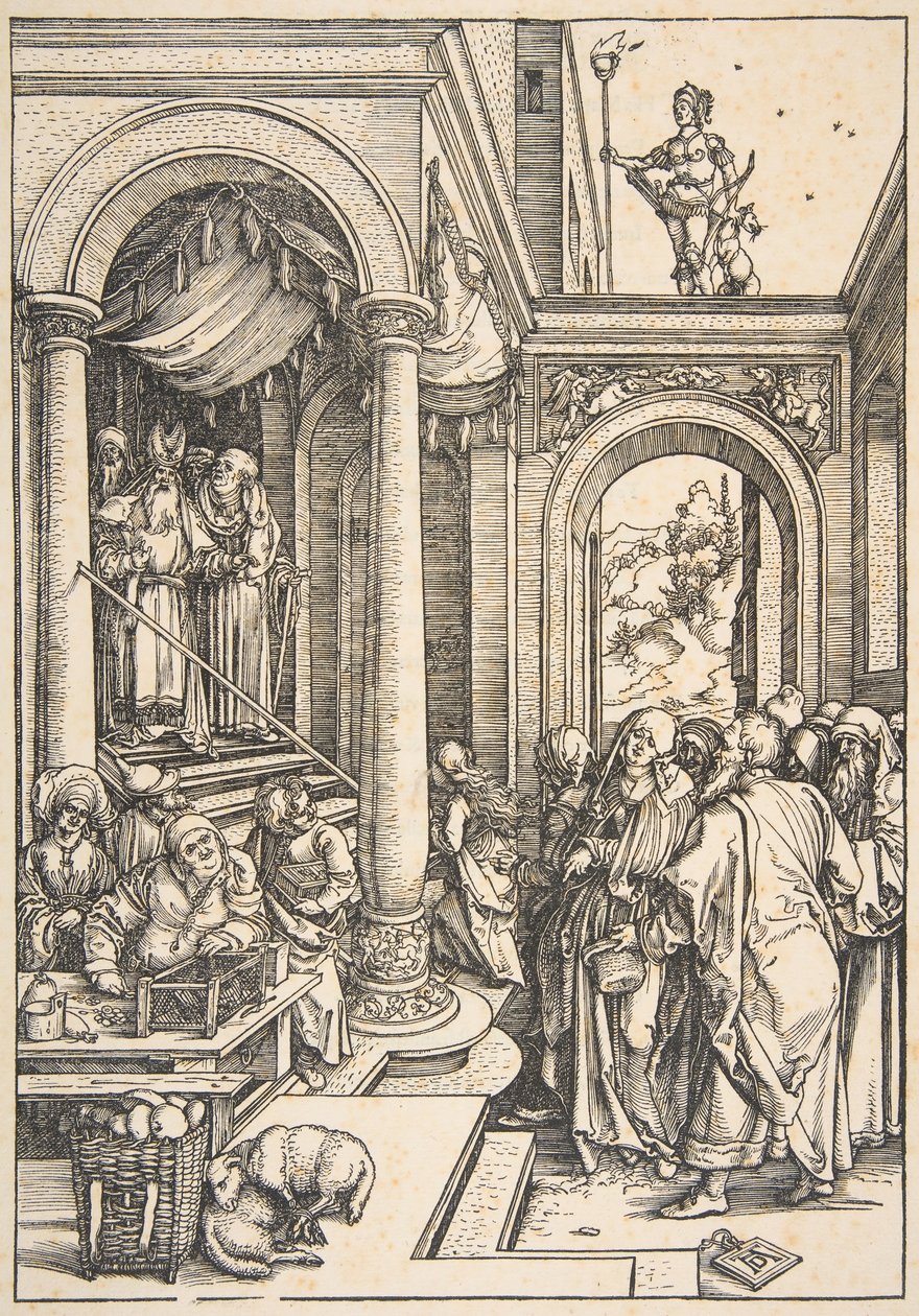 Die Darstellung der Jungfrau im Tempel, aus Das Leben der Jungfrau, ca. 1503 von Albrecht Dürer