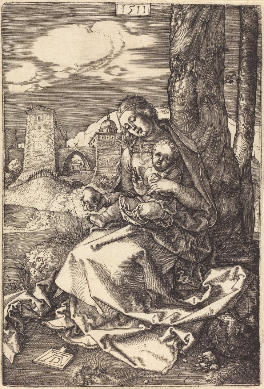 Die Jungfrau und das Kind mit der Birne von Albrecht Dürer