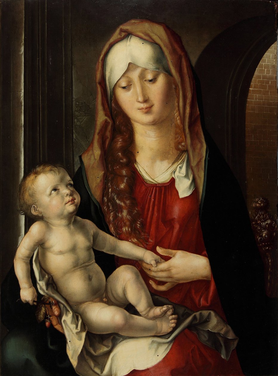 Die Jungfrau und das Kind Madonna del Patrocinio, 1495 von Albrecht Dürer