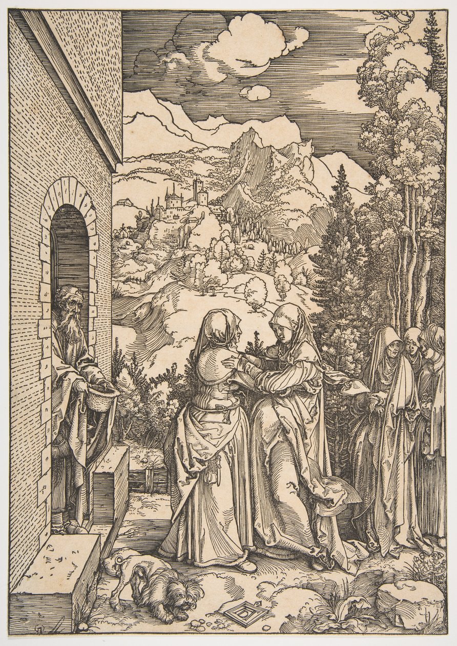 Die Heimsuchung, aus "Das Leben der Jungfrau" von Albrecht Dürer