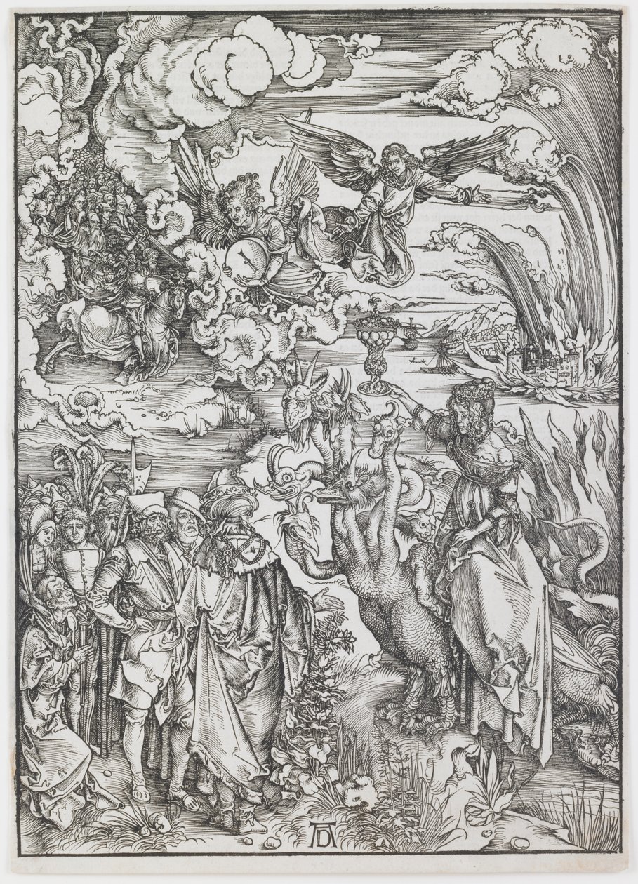 Die Hure Babylon, aus der Serie „Die Apokalypse“ von Albrecht Dürer
