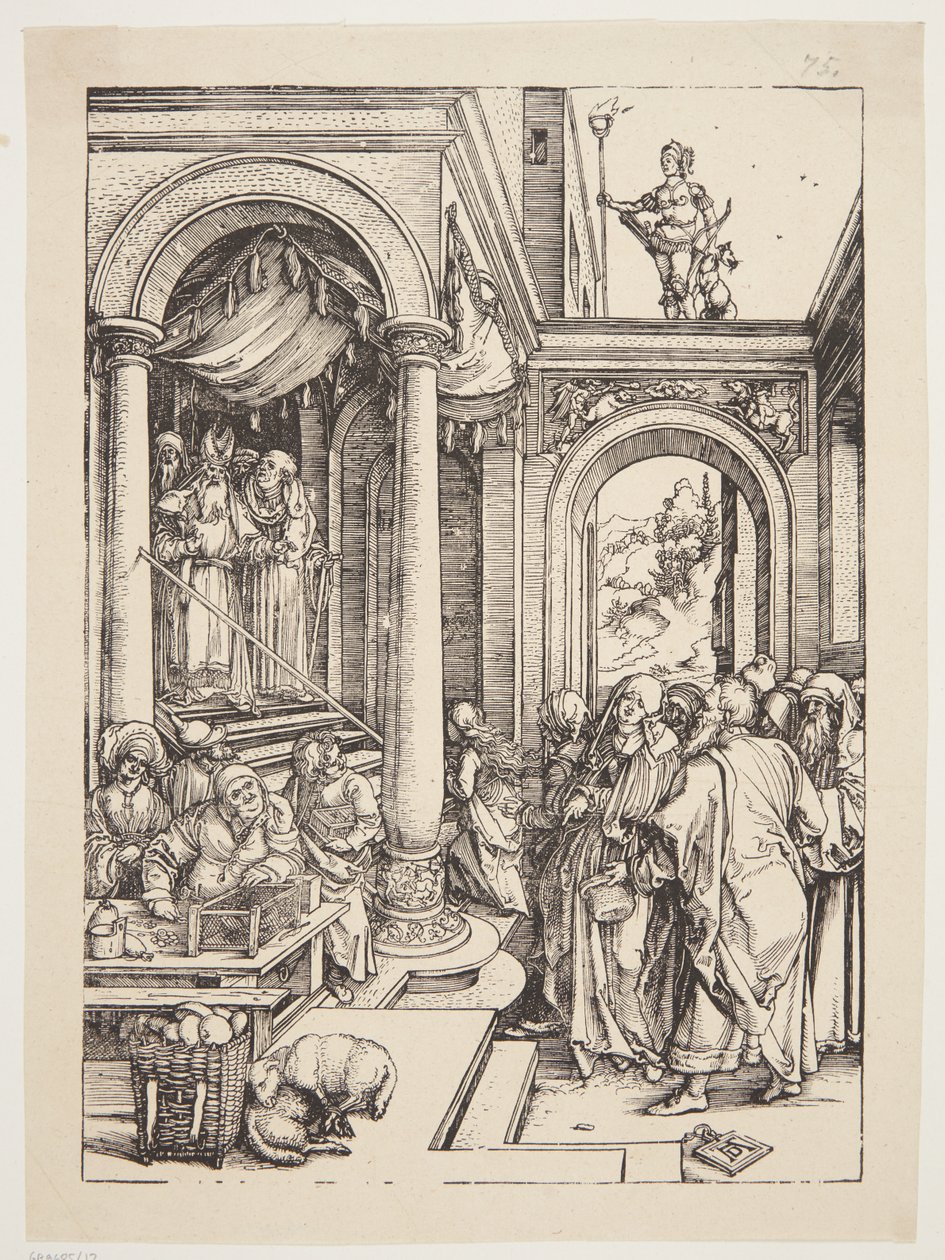 Die Darstellung der Jungfrau im Tempel von Albrecht Dürer