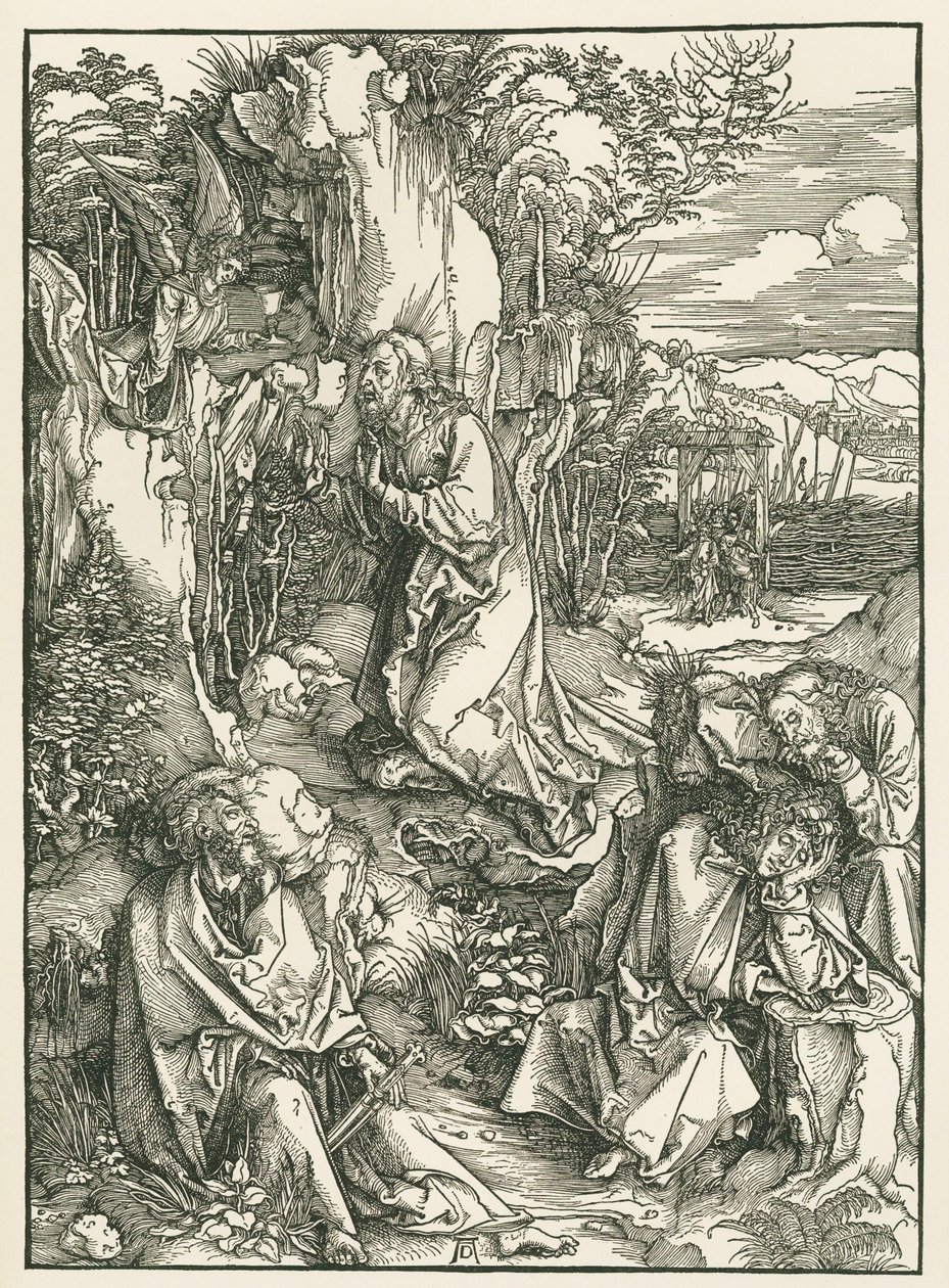 Die Agonie im Garten - Christus am Ölberg von Albrecht Dürer or Duerer