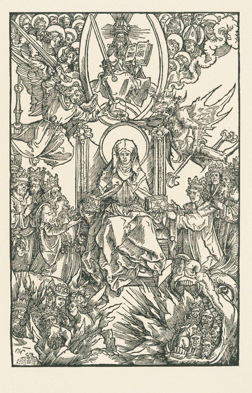 Birgitta übergibt ihre Werke dem Kaiser, Königen und Fürsten von Albrecht Dürer or Duerer