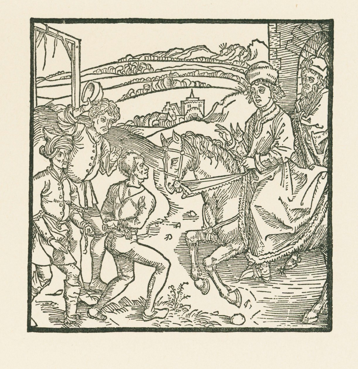 Catonet erlöst einen Übeltäter vom Galgen von Albrecht Dürer or Duerer