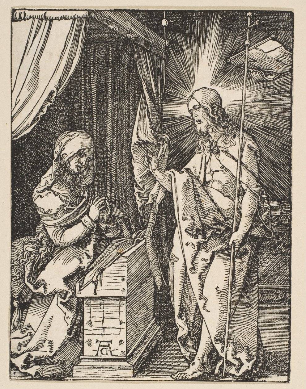 Christus erscheint seiner Mutter, aus der Kleinen Passion, um 1510 von Albrecht Dürer