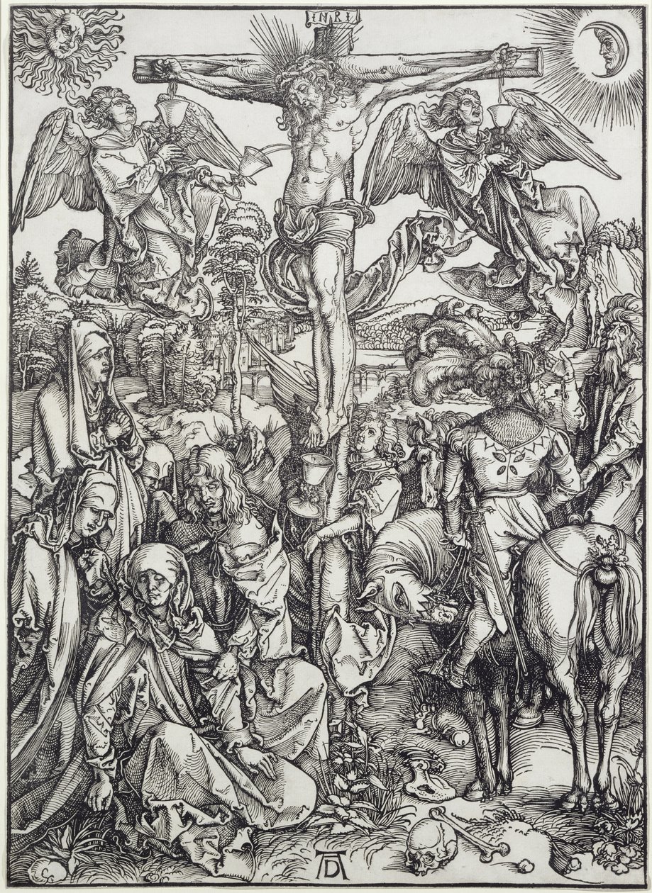 Christus am Kreuz (Die Große Passion) (Gravur) von Albrecht Dürer