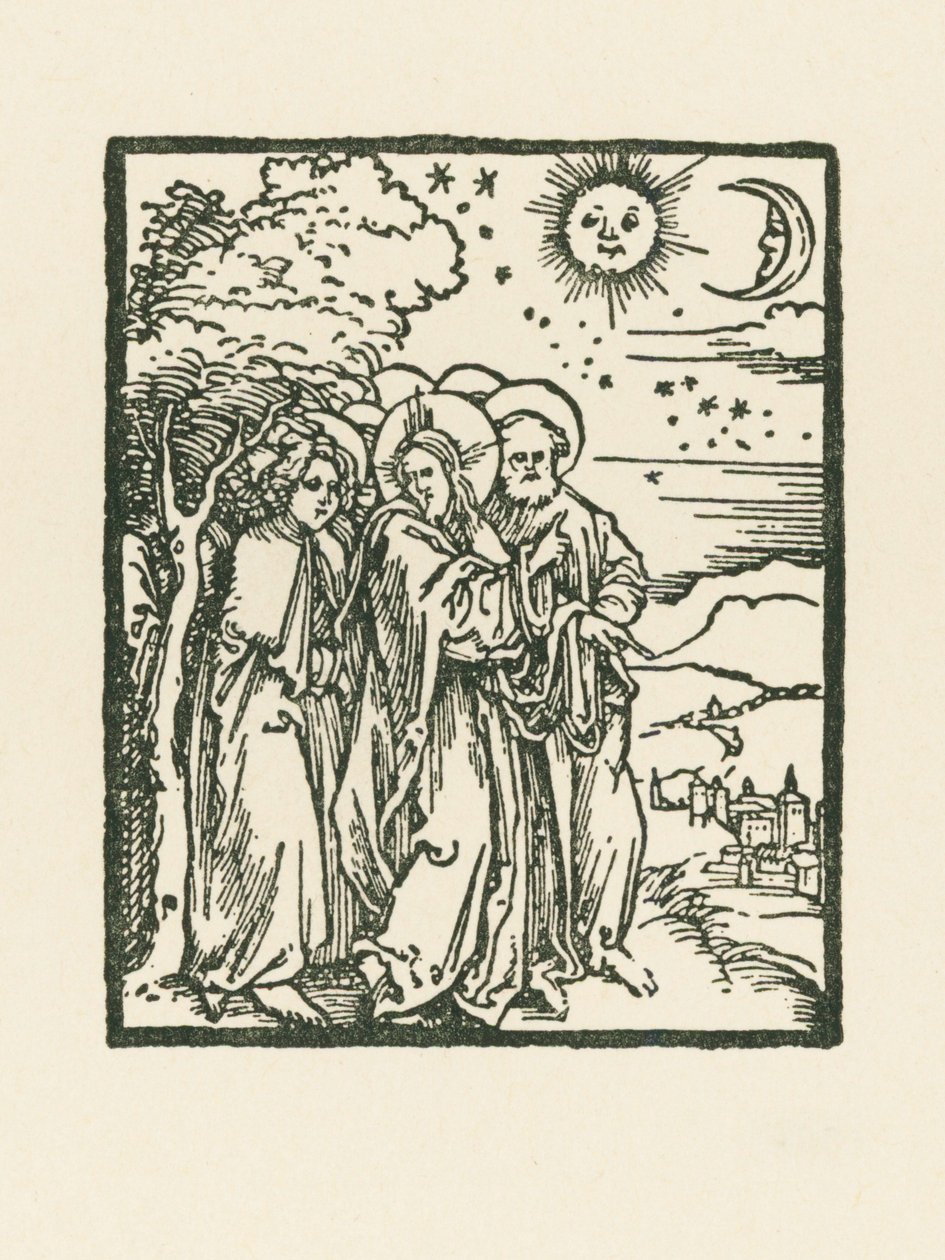 Christus zeigt seinen Jüngern die Zeichen am Himmel von Albrecht Dürer or Duerer
