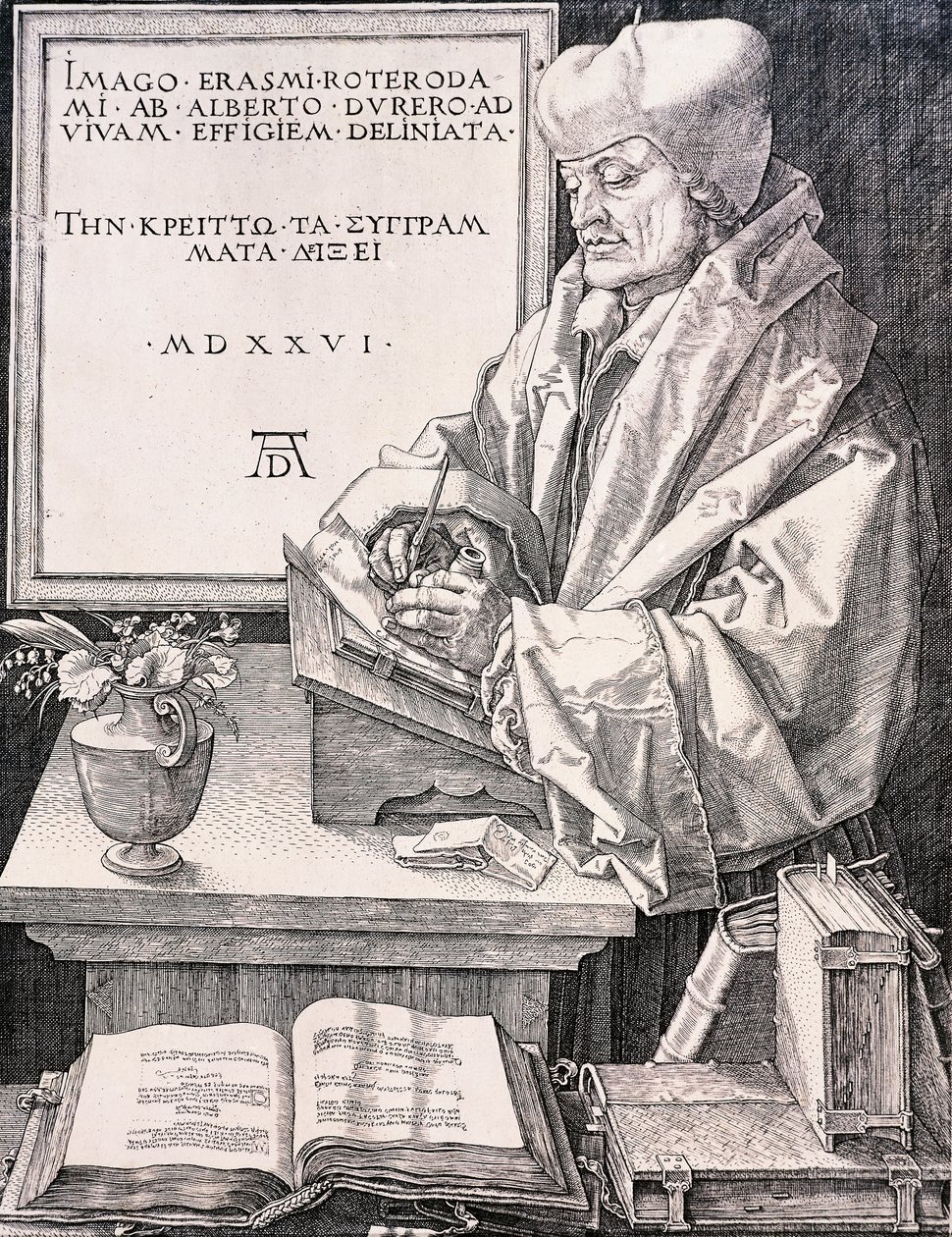 Erasmus von Rotterdam, Humanist und Theologe von Albrecht Dürer