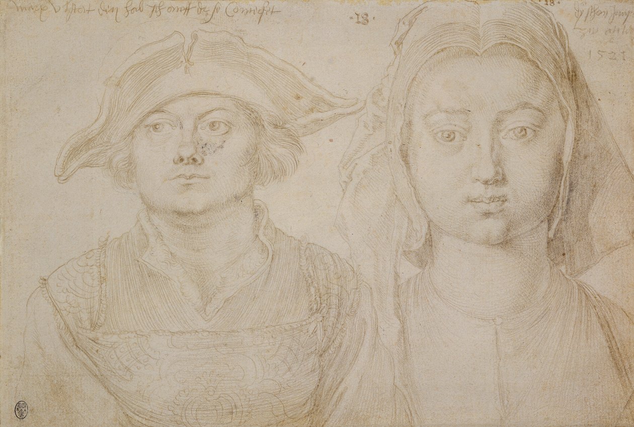 Marx Ulstat; Die schöne junge Frau von Antwerpen, ca. 1520-1521 von Albrecht Dürer or Duerer