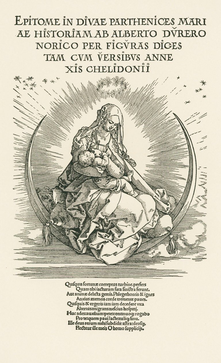 Maria mit Kind in der Herrlichkeit von Albrecht Dürer or Duerer