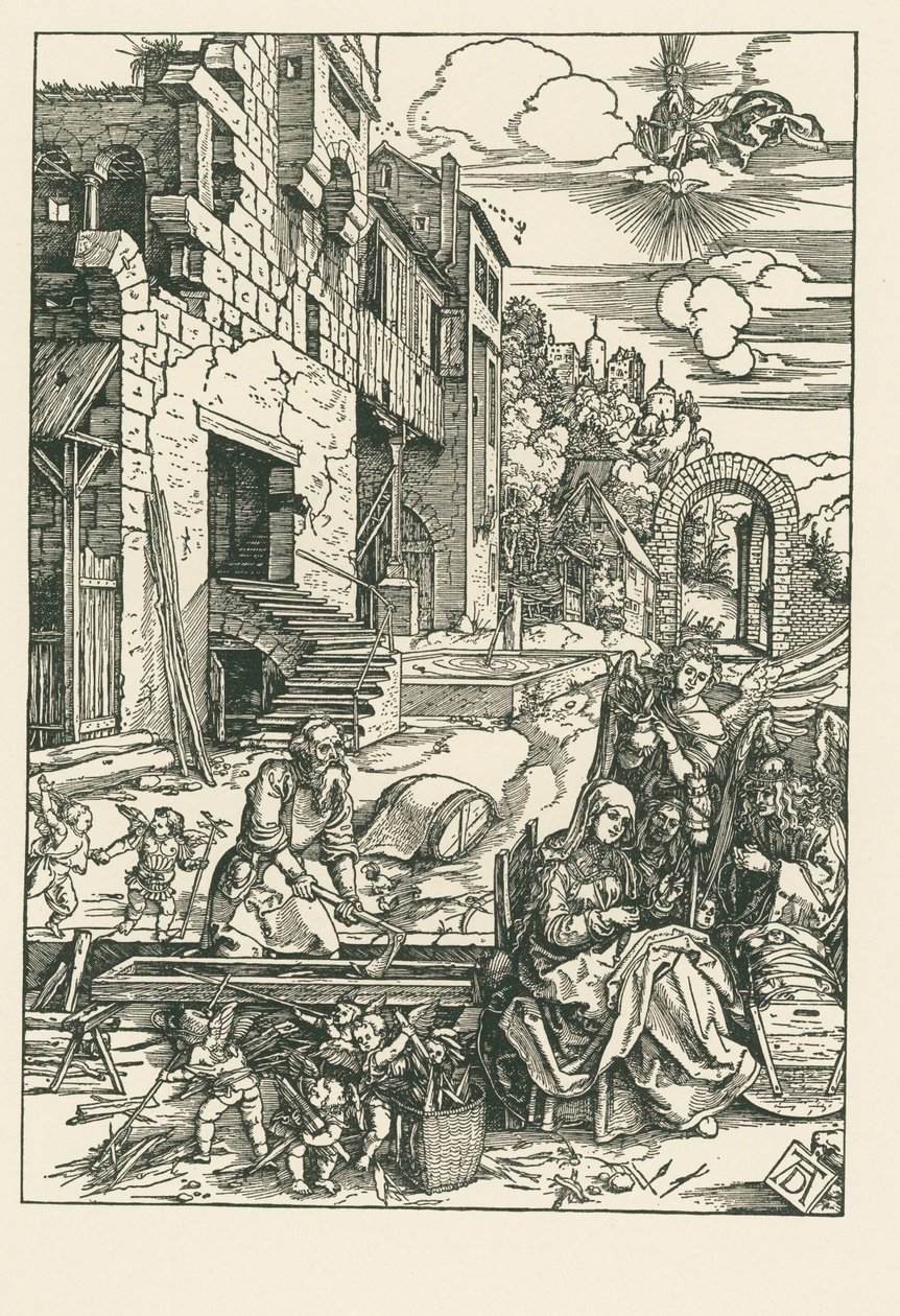 Ruhe auf der Flucht nach Ägypten, um 1502 von Albrecht Dürer or Duerer