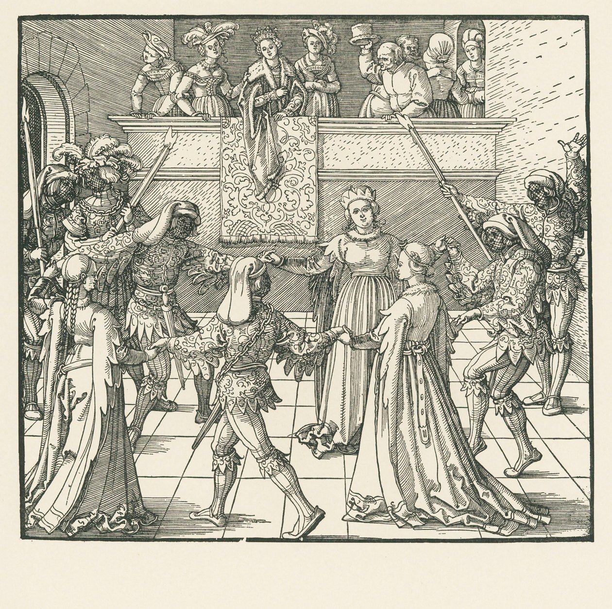 Die Maskerade von Albrecht Dürer or Duerer