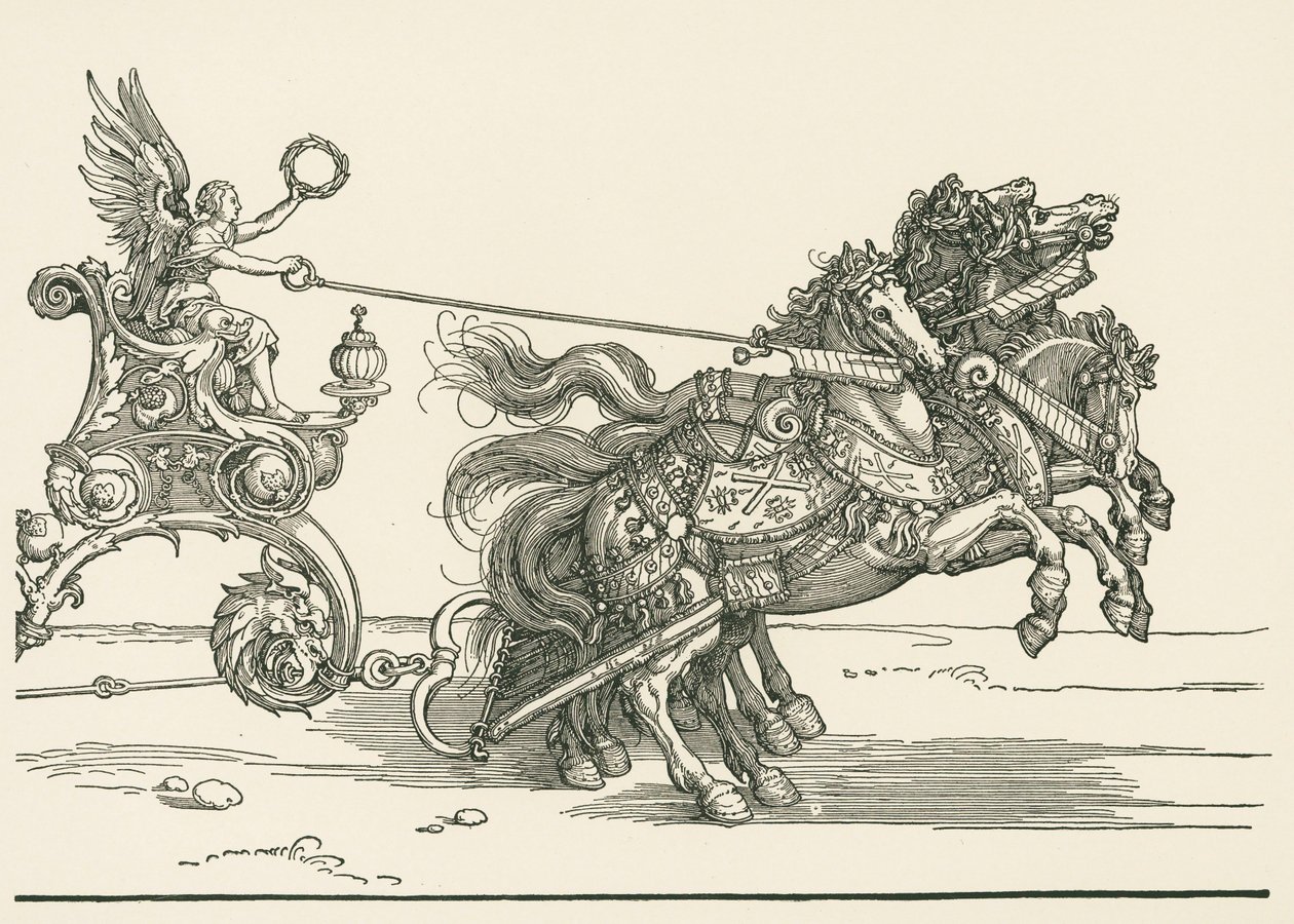 Der kleine Triumphwagen oder Die burgundische Hochzeit von Albrecht Dürer or Duerer