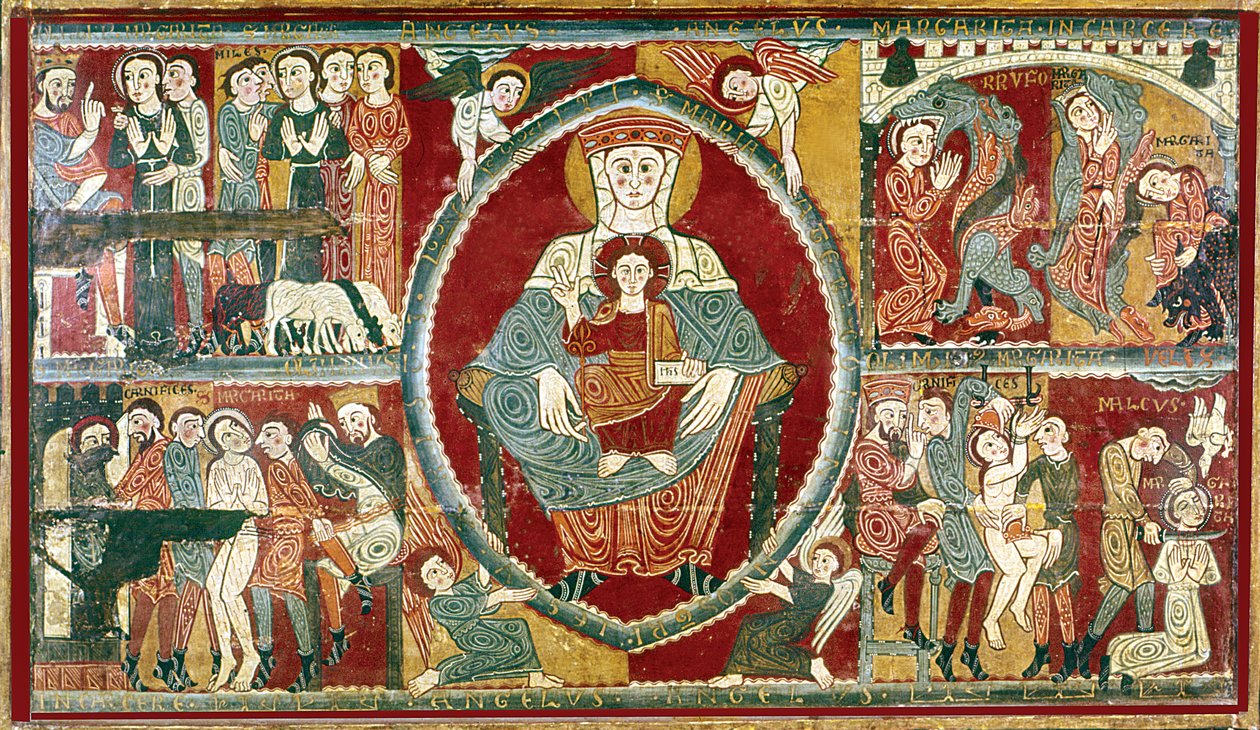 Altar der Kapelle der Hl. Margareta: das Martyrium von Alícia Noe