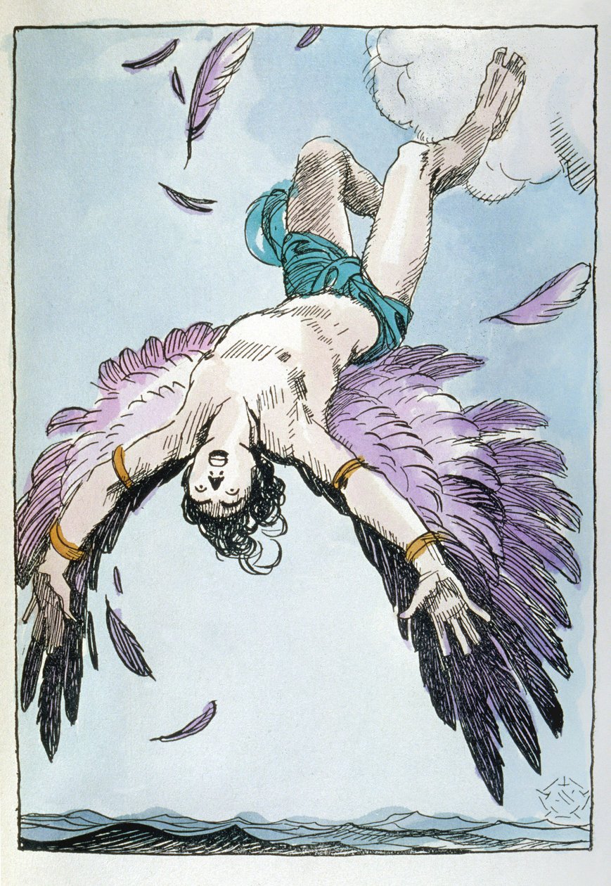 Der Fall des Ikarus von Aleardo Terzi