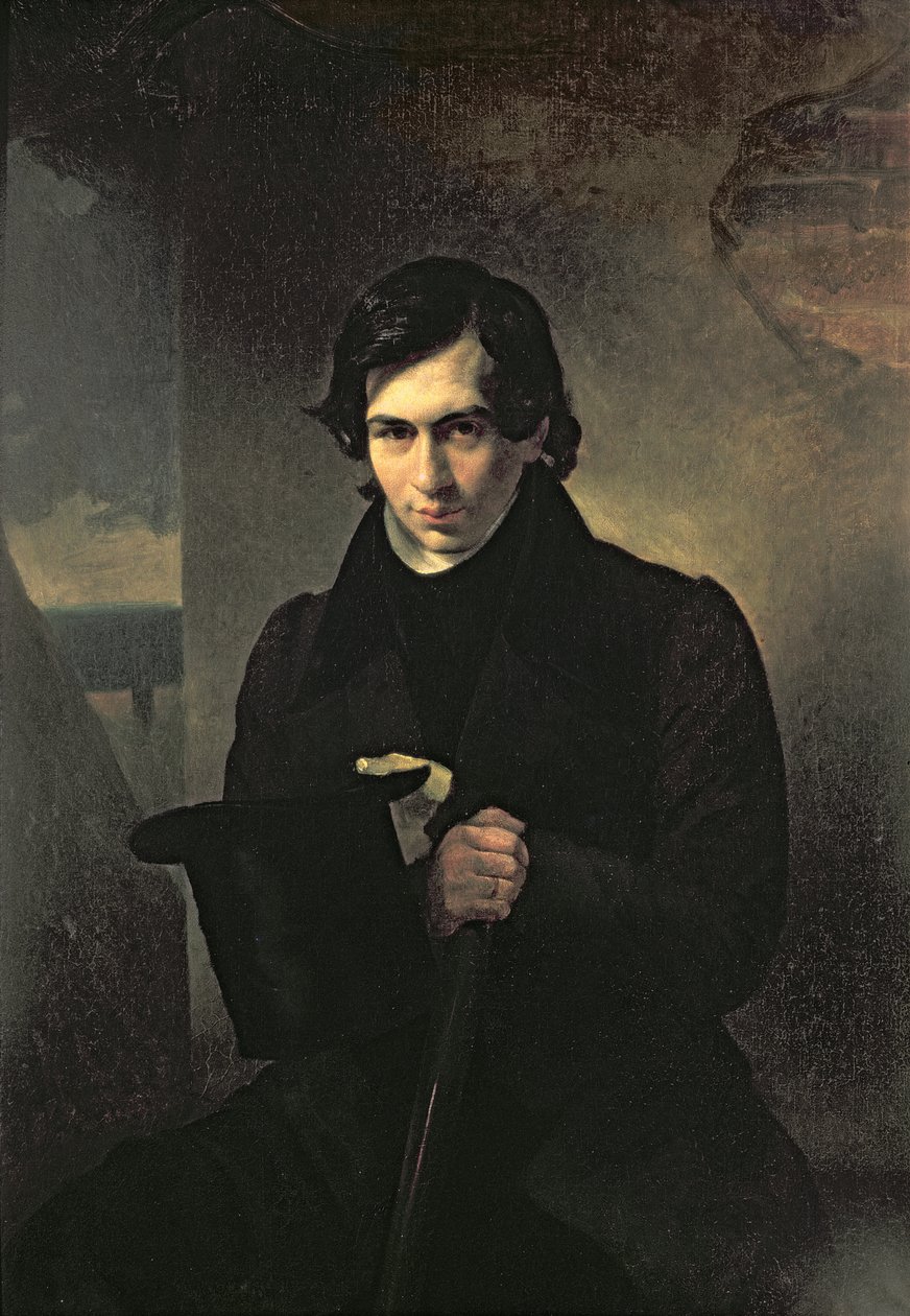 Porträt des russischen Autors Nestor Kukolnik (1809-1868), 1836 von Aleksandr Pavlovich Bryullov