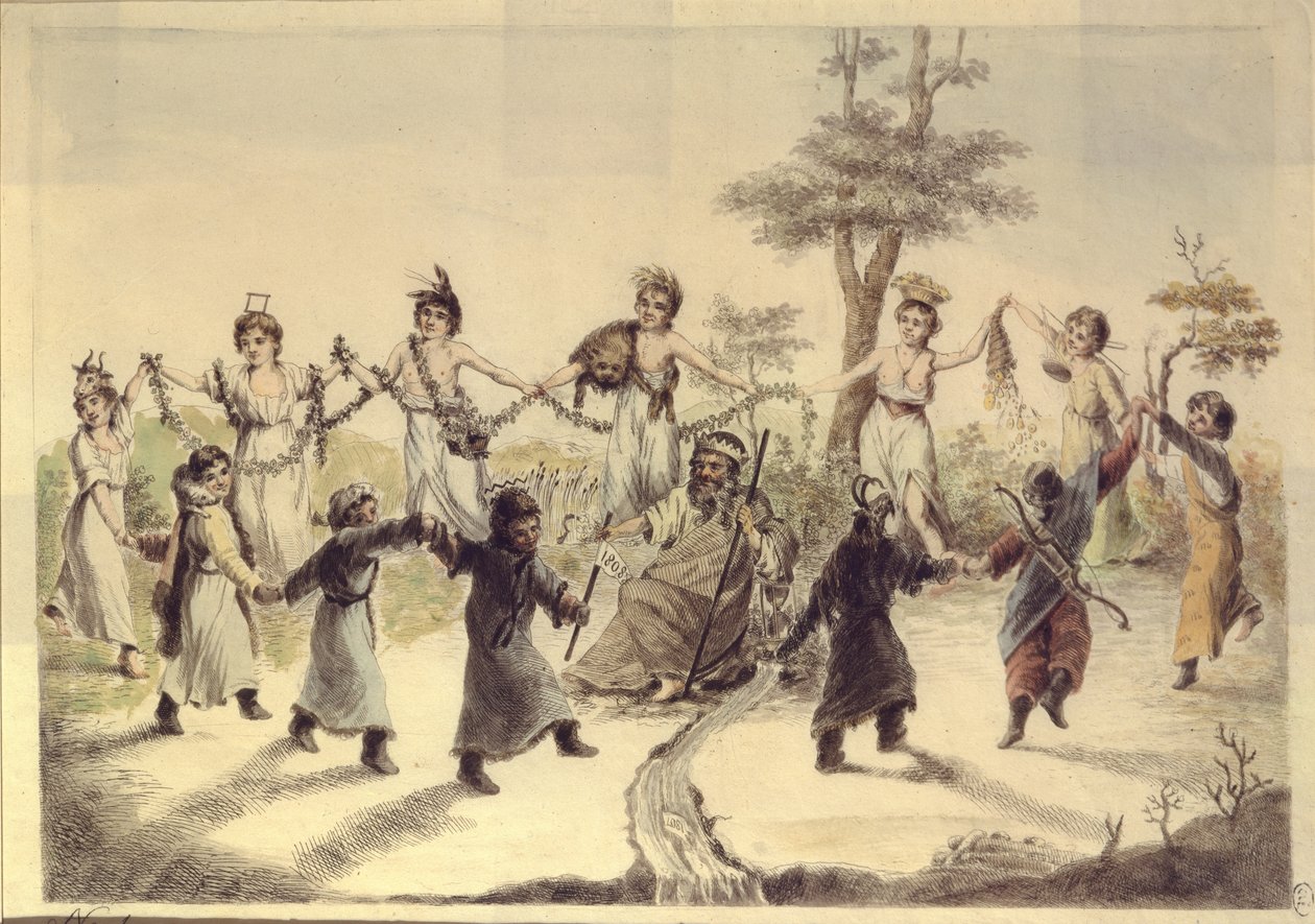 Allegorie der zwölf Monate des Jahres, 1808 von Aleksei Gavrilovich Venetsianov