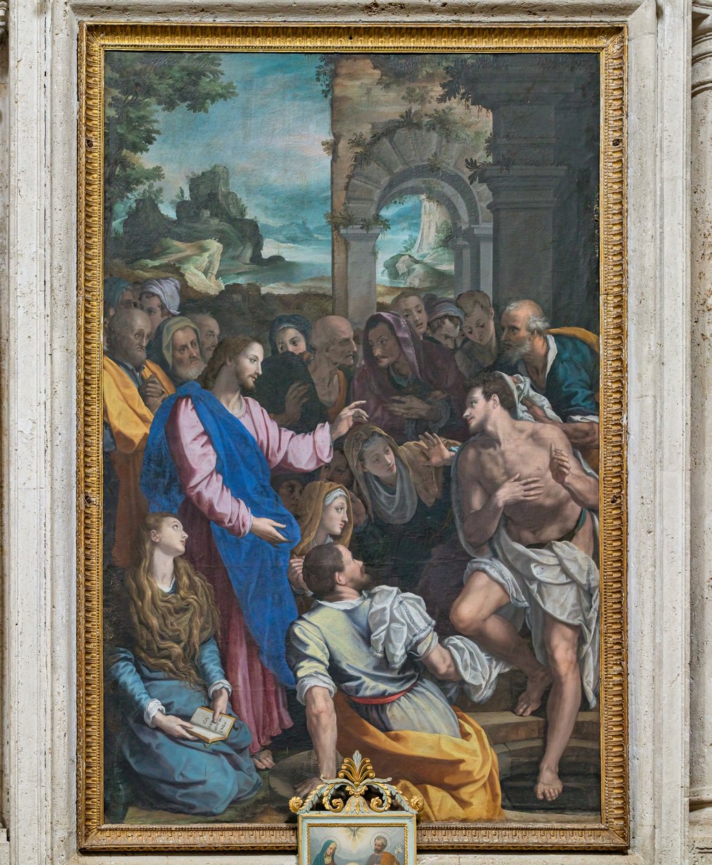 Die Auferweckung des Lazarus von Alessandro (workshop of) Allori