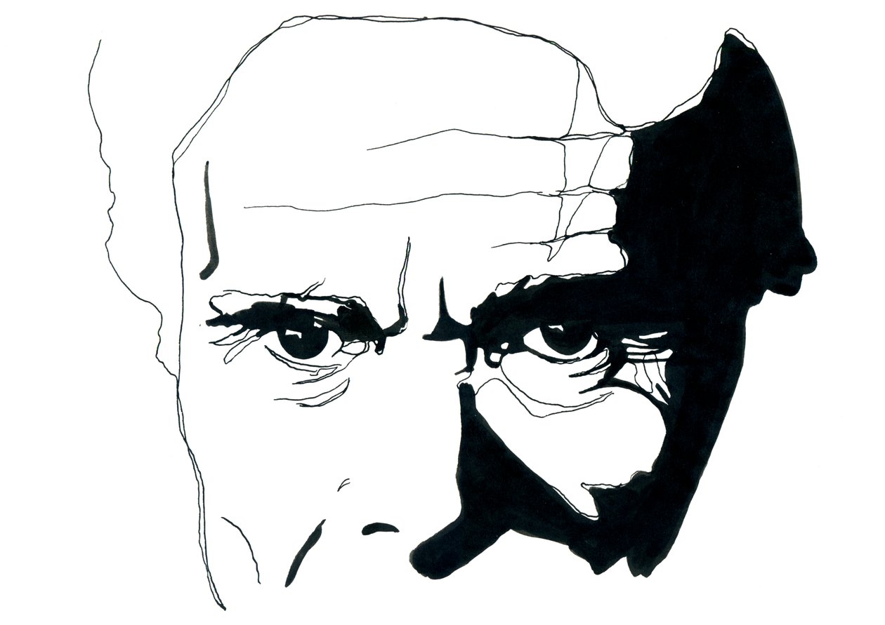 Porträt des italienischen Schriftstellers und Regisseurs Pier Paolo Pasolini von Alessandro Lonati