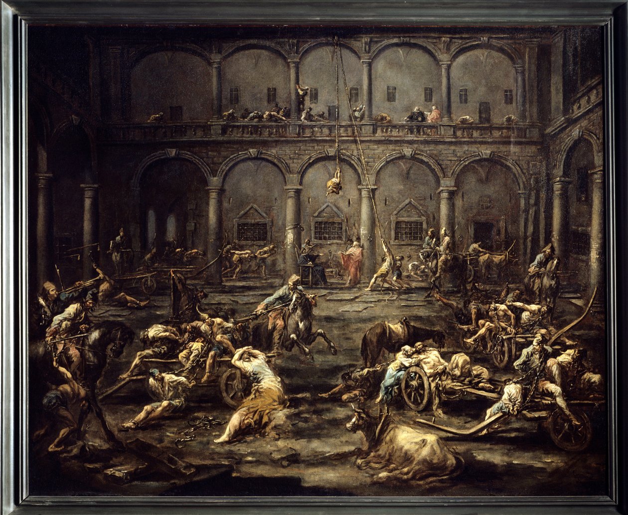 Ankunft der Galeerensträflinge im Gefängnis von Genua von Alessandro Magnasco