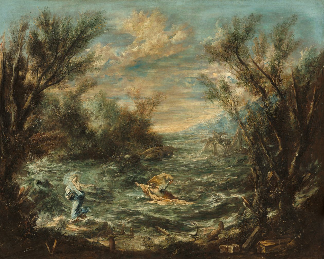 Christus am See von Galiläa von Alessandro Magnasco