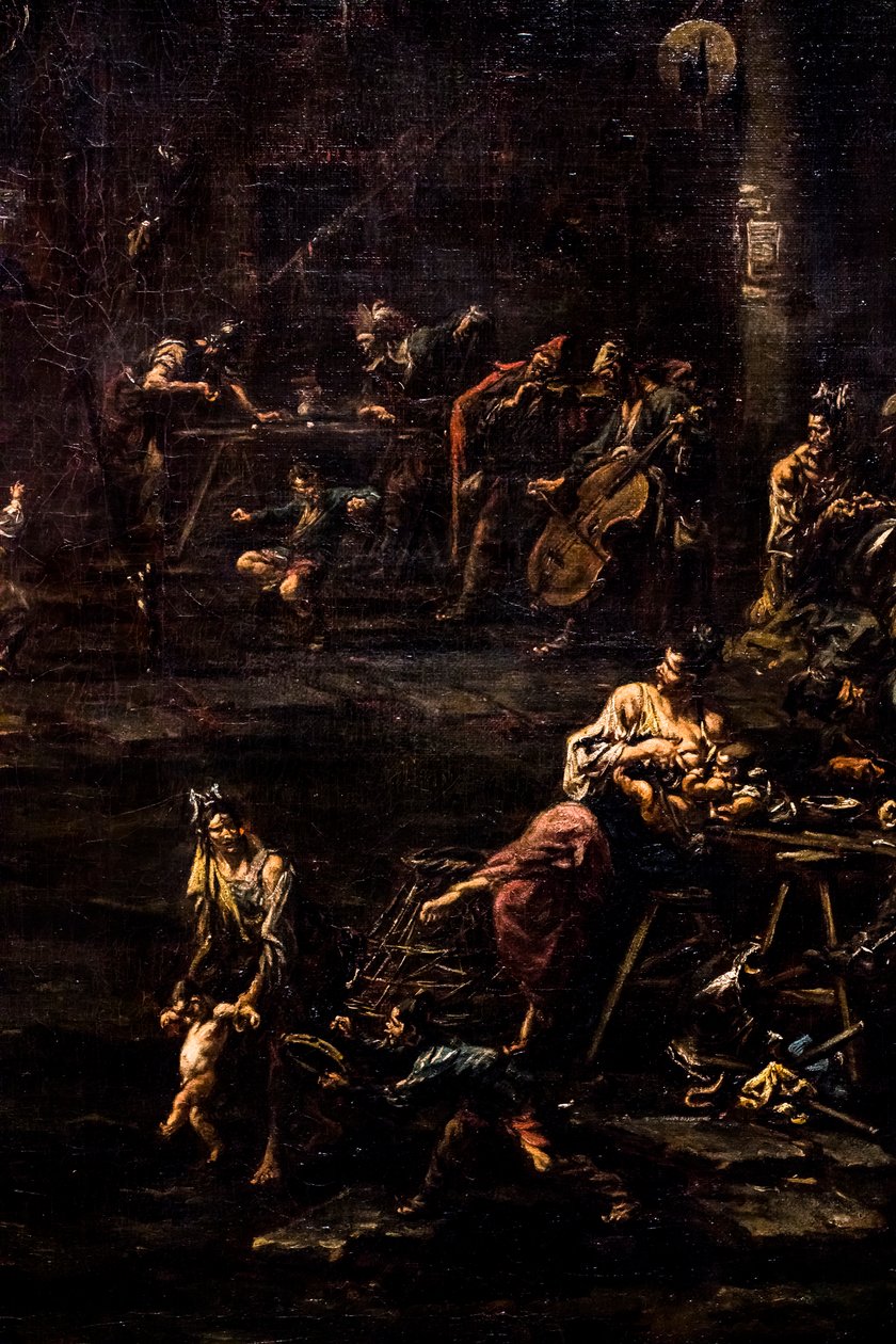 Spieler, Soldaten und Vagabunden, ca. 1720/30 von Alessandro Magnasco