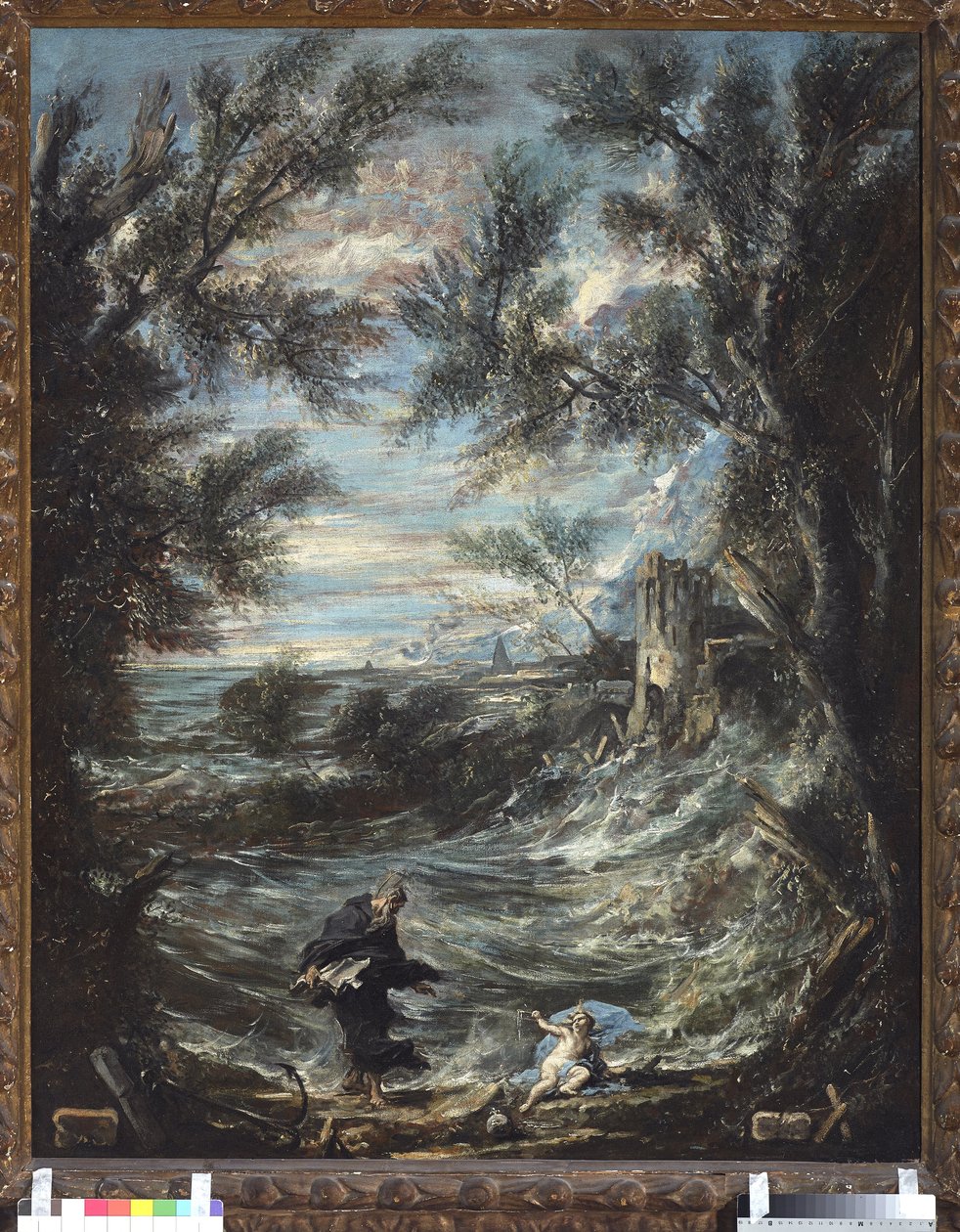 Heiliger Augustinus und das Baby von Alessandro Magnasco
