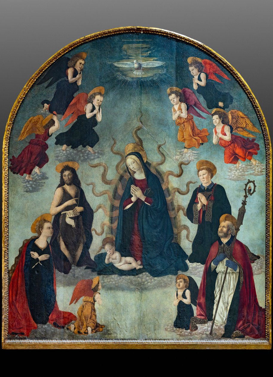 Madonna und Kind mit Heiligen von Alessio & Scheggini Michele da Larciano (known as Graffione) (1470 85) Baldovinetti