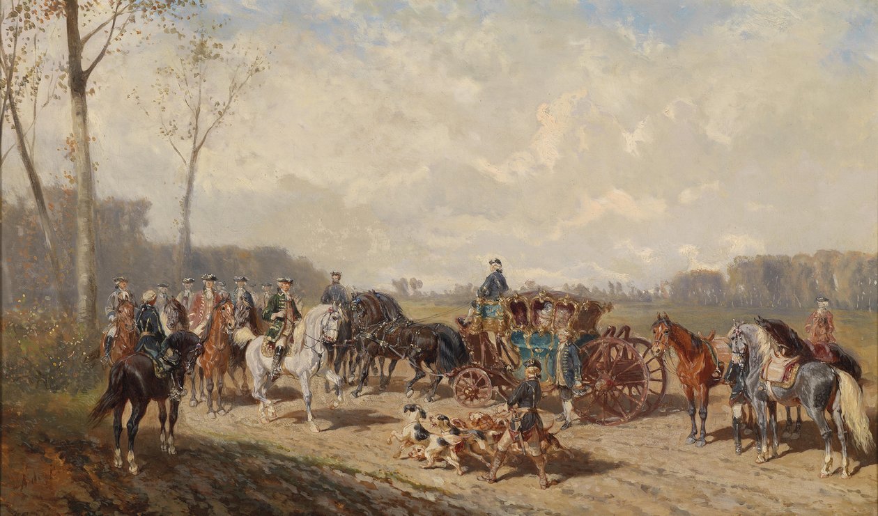 Begegnung beim Ausritt von Alexander von Bensa