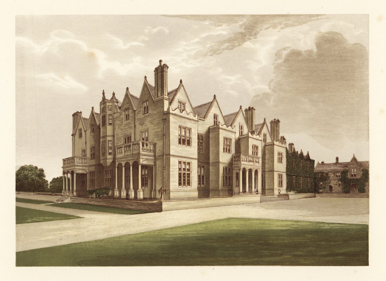 Acton Reynald Hall, Shropshire, England von Alexander Francis (after) Lydon