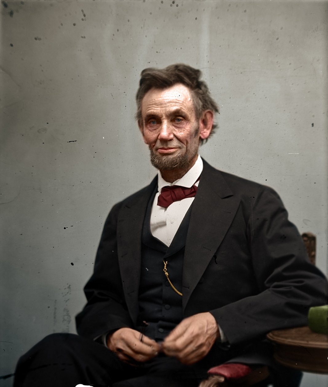 Abraham Lincoln im Februar 1865, koloriert von Alexander Gardner