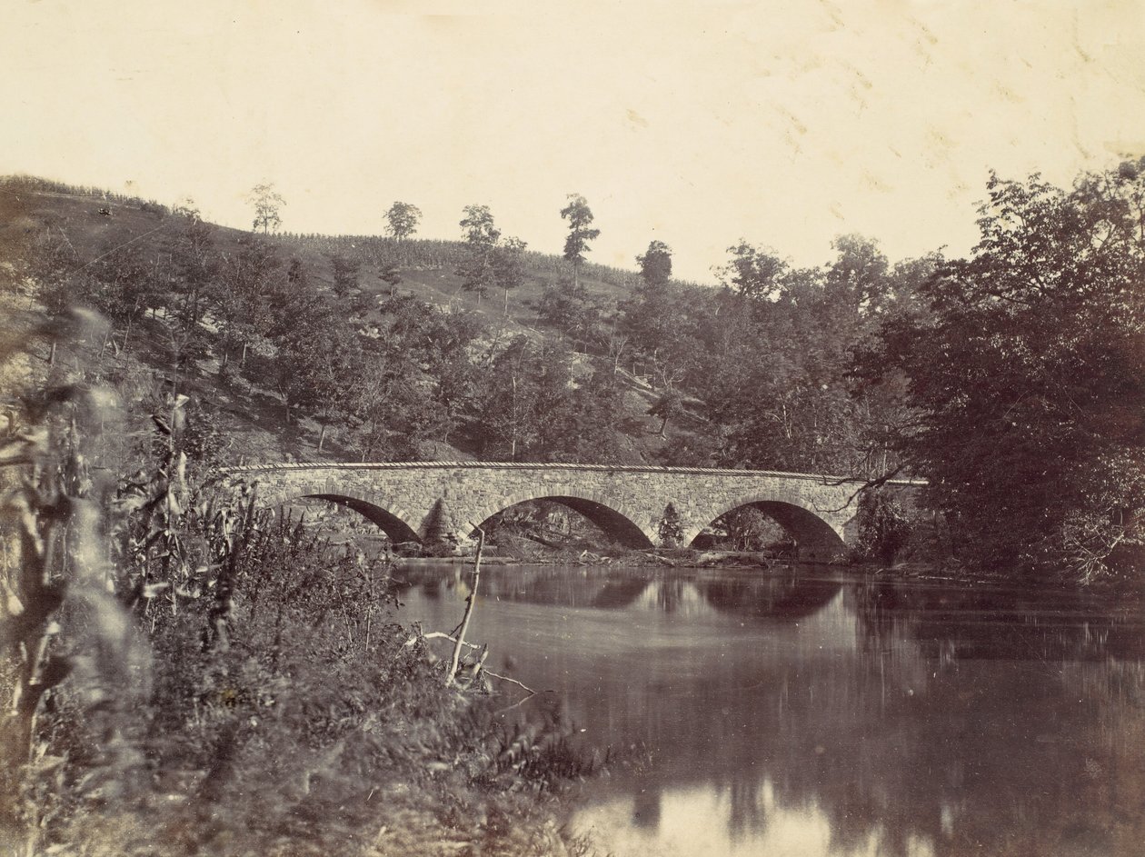 Antietam-Brücke, auf der Sharpsburg und Boonsboro Turnpike, Nr. 1, September 1862, 1862 von Alexander Gardner
