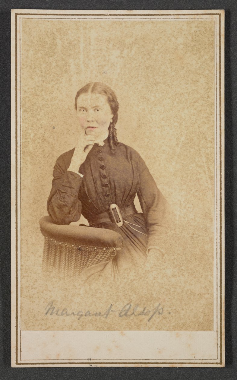 Carte-de-visite Porträt von Margaret Alsop, ca. 1865 von Alexander Gardner