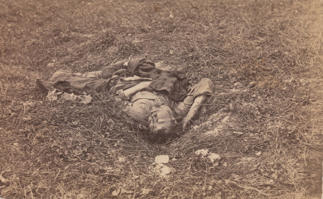 Konföderierter Soldat [auf dem Schlachtfeld bei Antietam], September 1862 von Alexander Gardner