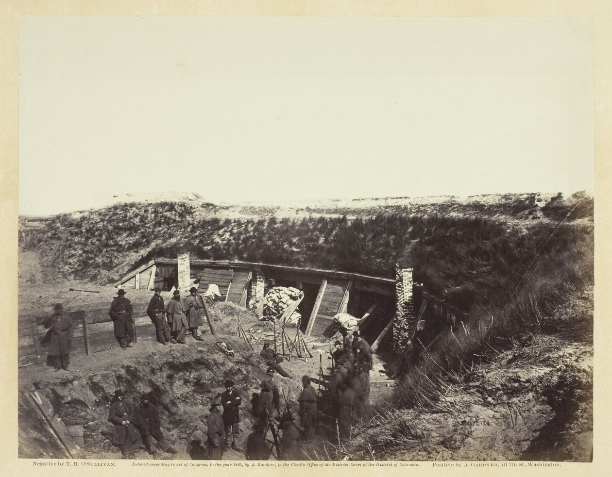 Die Kanzel, Fort Fisher, N.C., Januar 1865 von Alexander Gardner