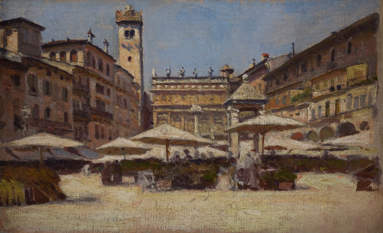 Piazza delle Erbe in Verona von Alexander Gierymski